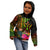 Kosrae Polynesian Custom Hoodie Hibiscus and Banana Leaves - Polynesian Pride