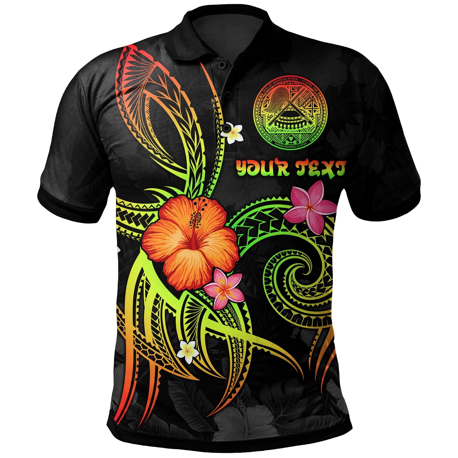 American Samoa Polynesian Custom Polo Shirt Legend of American Samoa (Reggae) Unisex Reggae - Polynesian Pride