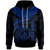 Polynesian Hawaii Custom Hoodie Maui Polynesian Waves (Blue) Unisex Blue - Polynesian Pride