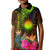 Marshall Islands Polynesian Custom Polo Hibiscus and Banana Leaves - Polynesian Pride