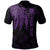 Tuvalu Custom Polo Polynesian Wings (Purple) Unisex Purple - Polynesian Pride