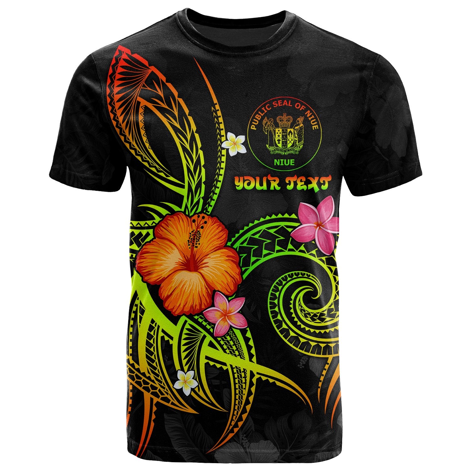 Niue Polynesian Custom T Shirt Legend of Niue (Reggae) Unisex Art - Polynesian Pride