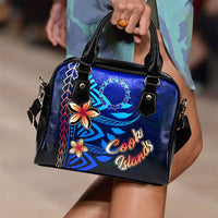 Cook Islands Shoulder Handbag - Vintage Tribal Mountain - Polynesian Pride