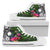 Marshall Islands High Top Shoes - Turtle Plumeria Banana Leaf Unisex White - Polynesian Pride