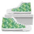 Hawaiian Shoes - Tropical Leaves Jungle Monstera Leaf High Top Shoes Womens High Top White - Polynesian Pride