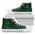 Hawaii State Tattoo Swirly Green Polynesian High Top Shoes Mens High Top White - Polynesian Pride