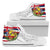 Hawaii High Top Shoes State Flag Polynesian White Pride AH White - Polynesian Pride