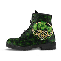 Ireland Celtic Leather Boots - Happy St. Patricks Day Boots 1 - Polynesian Pride