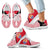 Tahiti French Polynesia Sneakers - Tahiti Flag Polynesian Tattoo Style - Polynesian Pride