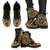 Northern Mariana Islands Leather Boots - Tribal Gold - Polynesian Pride