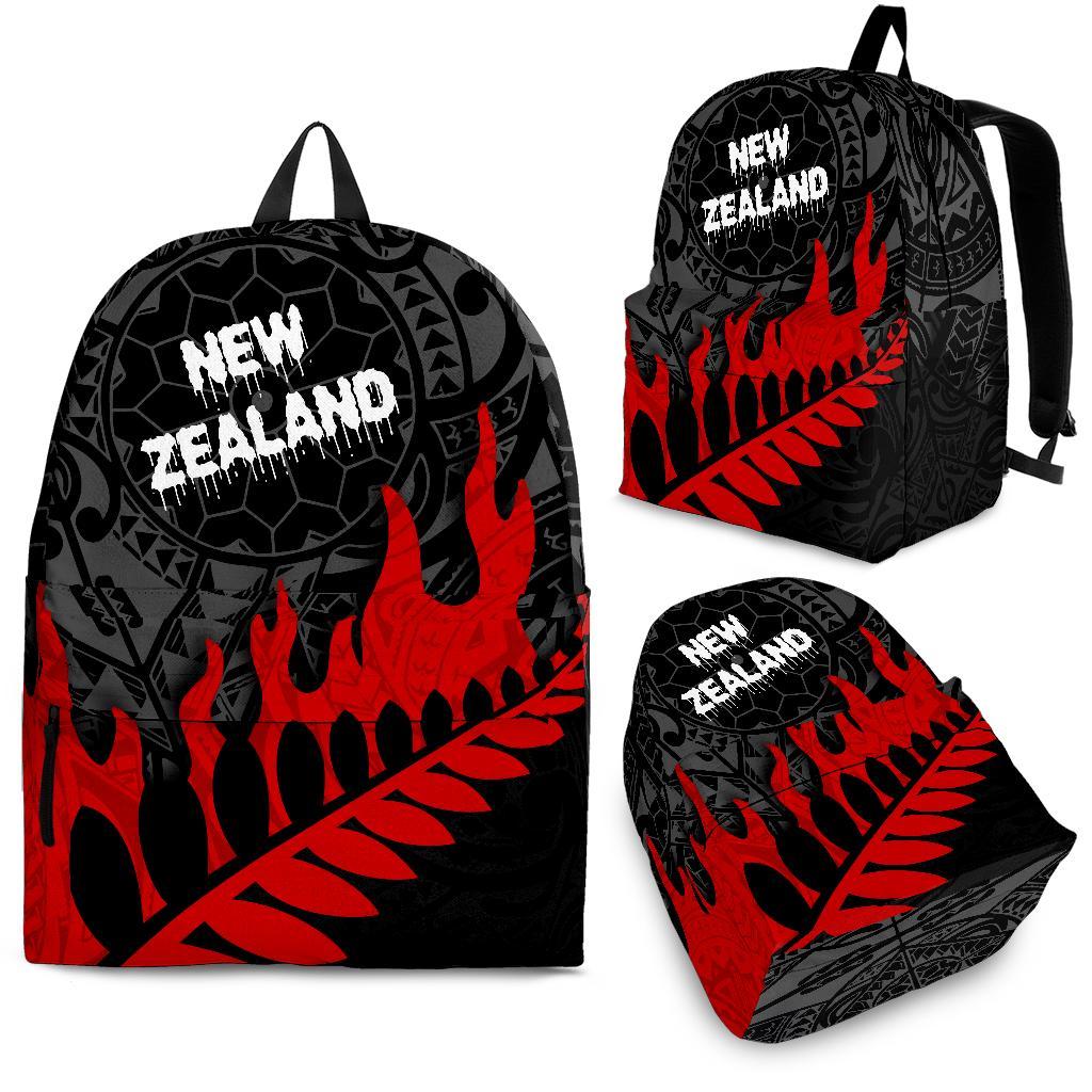 New Zealand Backpack - Melting Style Black - Red - Polynesian Pride