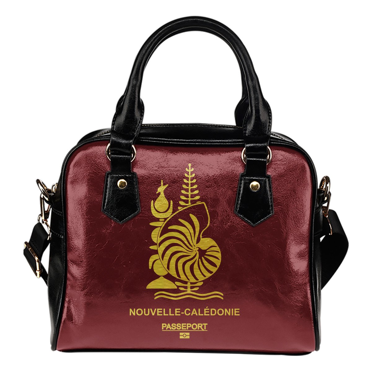 New Caledonia Passport Shoulder Handbag One Size Red - Polynesian Pride