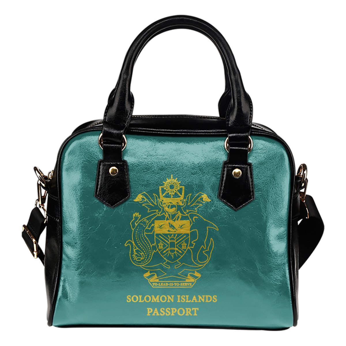 Solomon Islands Passport Shoulder Handbag One Size Green - Polynesian Pride