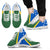 Solomon Islands Sneakers - Solomon Islands Flag - K5 Unisex White - Polynesian Pride