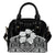 Cook Islands Shoulder Handbag - Hibiscus (Gray) One Size Gray - Polynesian Pride