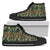 Hawaiian Shoes - Tropical Flamingo Hibiscus High Top Shoes Mens High Top Black - Polynesian Pride