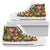 Hawaiian Shoes - Seamless Tropical Flower Plant And Leaf Pattern High Top Shoes Womens High Top White - Polynesian Pride