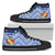 Mate Ma'a Tonga Rugby High Top Shoe Polynesian Creative Style - Blue Blue - Polynesian Pride