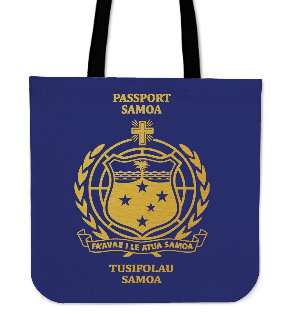 Samoa Passport Tote Bag Tote Bag One Size Blue - Polynesian Pride