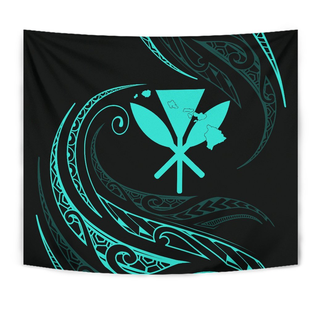 Kanaka Tapestry - Turquoise - Frida Style - Polynesian Pride