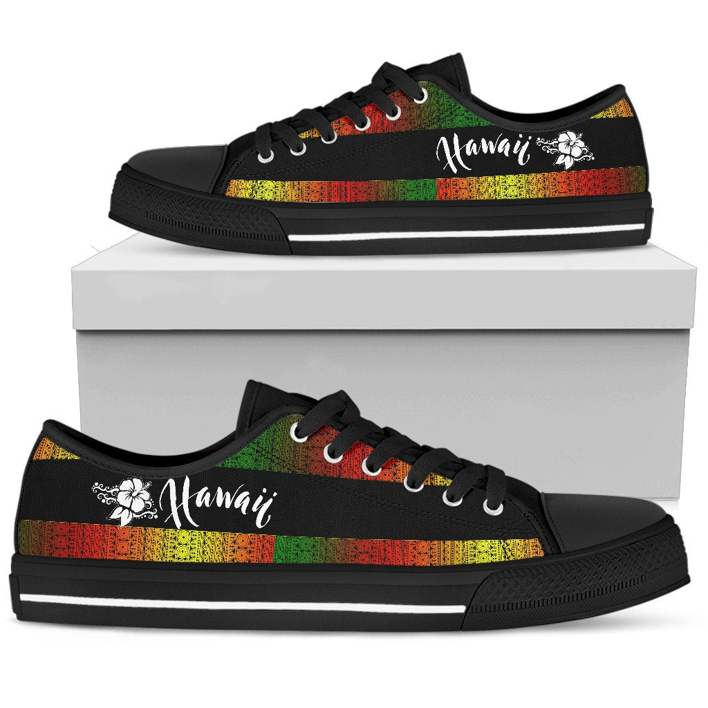 Hawaii Low Top Shoes - Hibiscus - Polynesian Pride