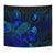 Yap Tapestry - Turtle Hibiscus Pattern Blue - Polynesian Pride