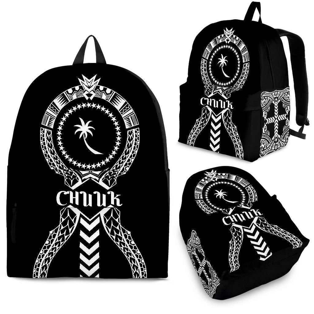 Chuuk Backpack - Micronesian Tribal One Style White - Polynesian Pride