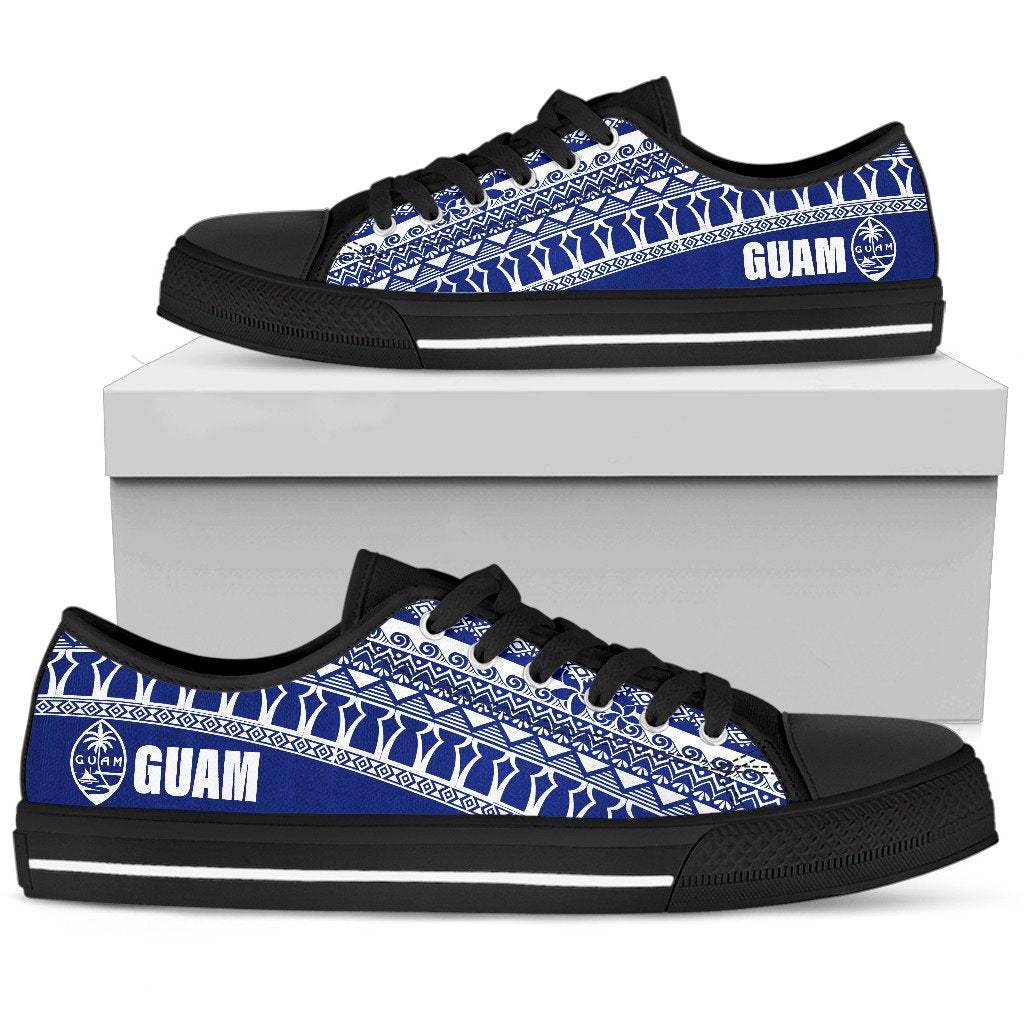 Guam Low Top Shoes - Latte Stone Blue White - Polynesian Pride