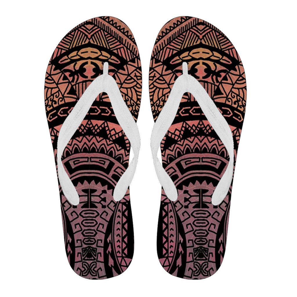 Polynesian 03 Flip Flops Men White - Polynesian Pride