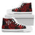 Kosrae High Top Shoes - Red Turtle Unisex White - Polynesian Pride