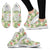 Hawaii Tropical Hibiscus, Plumeria Green Sneakers - Polynesian Pride