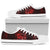Polynesian Hawaii Low Top Shoe - Humpback Whale with Hibiscus (Red) - Polynesian Pride