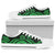 American Samoa Low Top Shoes - Green Tentacle Turtle - Polynesian Pride