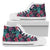 Hawaiian Shoes - Tropical Pattern High Top Shoes Mens High Top White - Polynesian Pride