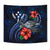 Kosrae Polynesian Tapestry - Blue Turtle Hibiscus - Polynesian Pride