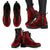 Hawaii Leather Boots - Polynesian Tattoo Red - Polynesian Pride