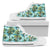 Hawaiian Shoes - Tropical Palm Trees Blue High Top Shoes Mens High Top White - Polynesian Pride