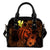 Hawaii Hibiscus Shoulder Handbag - Harold Turtle - Orange One Size Orange - Polynesian Pride