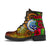 Federated States Of Micronesia Leather Boots - Hibiscus Vintage - Polynesian Pride