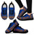 Marshall Islands Sneakers - Marshall Islands Polynesian Chief Tattoo Blue Orange Version - Polynesian Pride