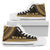 Guam High Top Shoes - Polynesian Gold Chief Version Unisex Black - Polynesian Pride