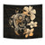 Hibiscus Plumeria Mix Polynesian Orange Turtle Tapestry - Polynesian Pride