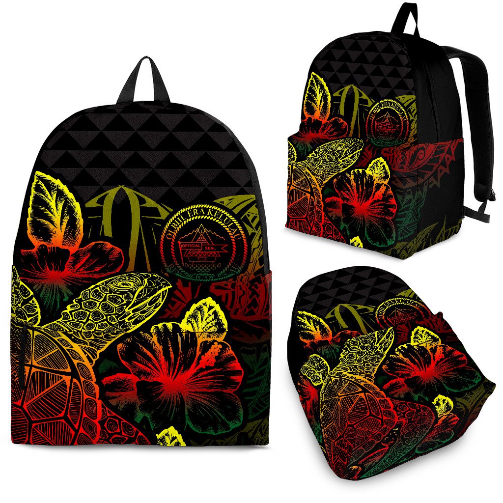 Palau Polynesian Backpack Turtle Hibiscus Reggae Reggae - Polynesian Pride