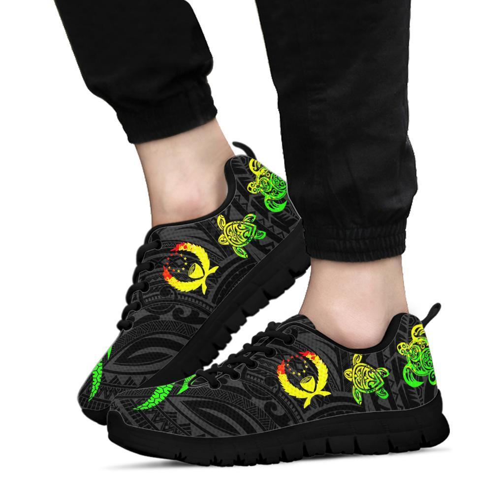 Pohnpei Micronesian Sneakers - Reggae Tentacle Turtle - Polynesian Pride