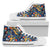 Hawaiian Shoes - Tropical Buttterfly And Flower High Top Shoes Mens High Top White - Polynesian Pride