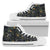 Hawaiian Shoes - Tropical Leaves And Flowers In The Night Style High Top Shoes Mens High Top White - Polynesian Pride