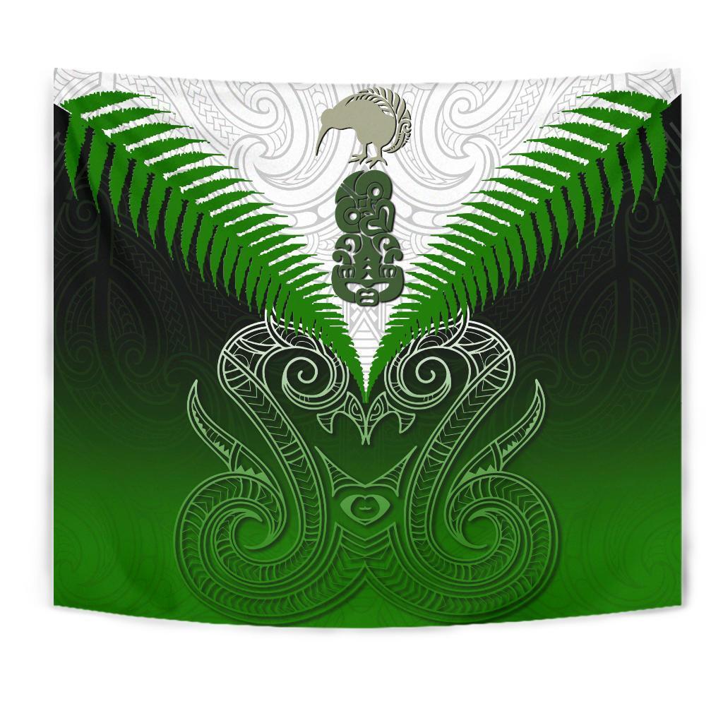 Maori Manaia New Zealand Tapestry Green - Polynesian Pride