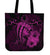 Hawaii Hibiscus Tote Bag - Harold Turtle - Pink Tote Bag One Size Pink - Polynesian Pride