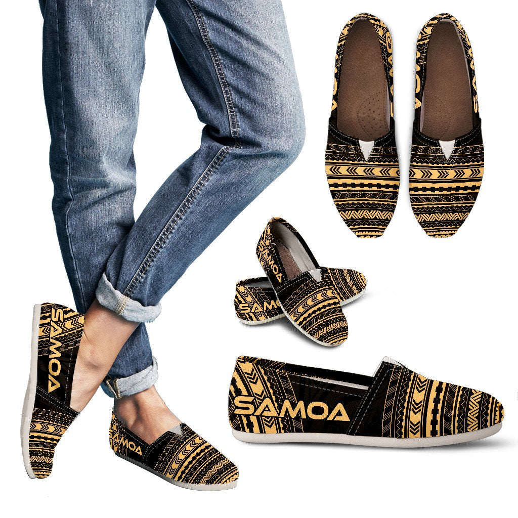 Samoa Casual Shoes - Polynesian Gold Chief Version Women Gold - Polynesian Pride