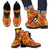 Polynesian Leather Boots Orange Orange - Polynesian Pride